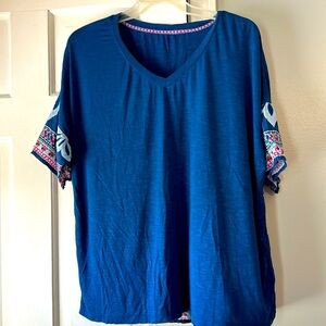 Pretty cobalt blue blouse